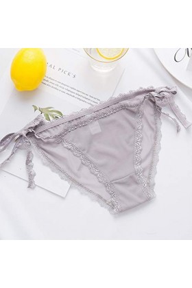 Culottes en Soie pour Femmes Sexy sous-Main Lingerie Sexy Mode Brief Dentelle Culotte de Nuit Culottes pour Femmes pour Le Se