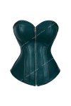 SARGE Corset en cuir rouge Top Y2k plus taille Sexy Corset Bustier Top Gothic Black Leather Top Corsets marron pour femme