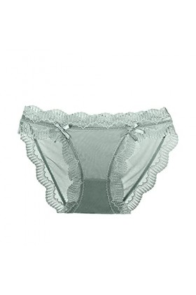 Générique Slip Femme sans Couture Culotte en Dentelle Sexy pour Femmes Couleur Unie Bord en Dentelle Ceinture CroiséE Culotte