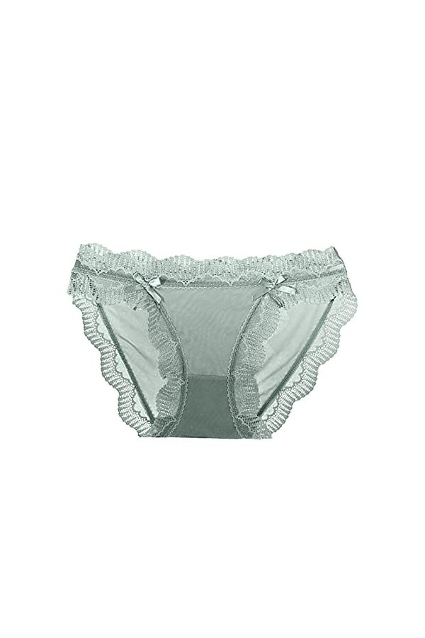 Générique Slip Femme sans Couture Culotte en Dentelle Sexy pour Femmes Couleur Unie Bord en Dentelle Ceinture CroiséE Culotte