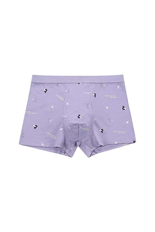 Beokeuioe Short rétro en coton pour homme - Doux et respirant - Sous-vêtements - Boxer pour homme - Hipster - Microfibre - So