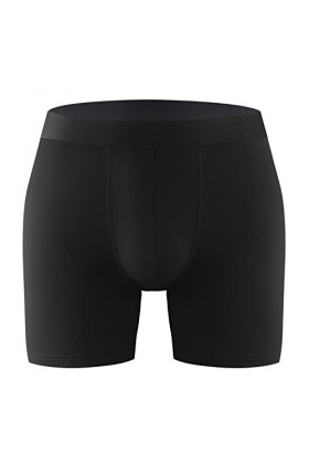 Beokeuioe Sous-vêtements avec lettre imprimée - Boxer basique - Pour homme - Sexy - Rétro - Pour homme - Respirant, b noir, M