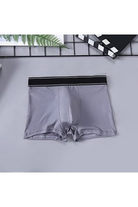Sous-vêtements pour homme - Boxer rétro - Respirant - En soie glacée - Sexy - Sous-vêtements imprimés - Lingerie sexy - Pour 