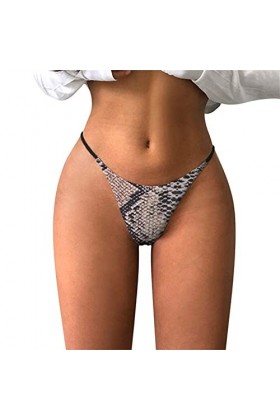 URIBAKY Femmes Culotte Taille Basse avec Dos en T Culottes G-String Sexy, Culotte Dentelle Strings sous-vêtement Lingerie Cul