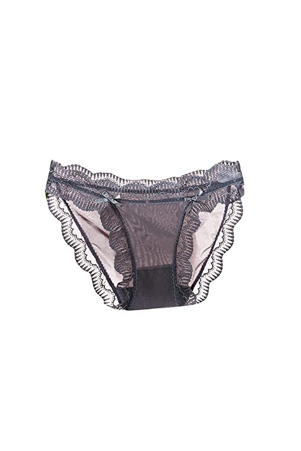 Générique Slip Femme sans Couture Culotte en Dentelle Sexy pour Femmes Couleur Unie Bord en Dentelle Ceinture CroiséE Culotte