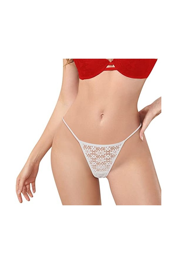 Culotte pour femme Lingerie sexy Lingerie confortable Culotte taille Culotte hipster Tangas évider Sous-vêtements sexy en den