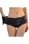 Culotte sexy en dentelle pour femme - Sans couture - Ultra doux - Pour femme, Noir , M