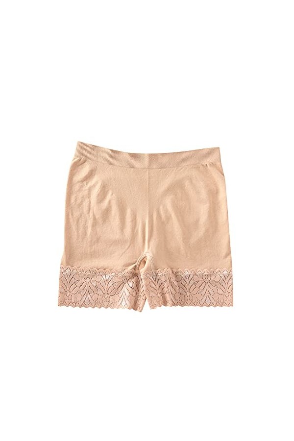 Junhasgood Slips Corps de Levage Femmes sous-vêtements sous-vêtements Boxer Lingerie Romantique Beige, One Size 