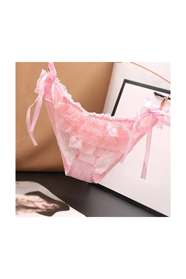 PANPANY Culottes pour Femme sans Couture Panties Culottes Soutien-Gorge Multipack Dentelle Femme Tanga Multicolore Taille Bas