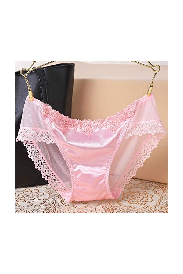 PANPANY Culottes pour Femme Dentelle sous Vetements Tanga Taille Basse sans Couture Sexy Femme Multicolore Soutien-Gorge Conf