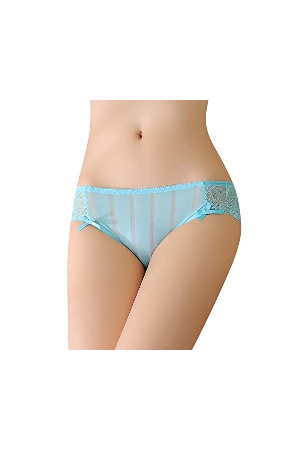PANPANY Culottes pour Femme sous Vetements Multipack Panties Dentelle Sexy Soutien-Gorge Tanga Multicolore sans Couture Femme