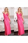 liaddkv Sous-vêtements sexy robe de soirée douillette poupée bébé robe longue pour femme longue soie dentelle peignoir linger