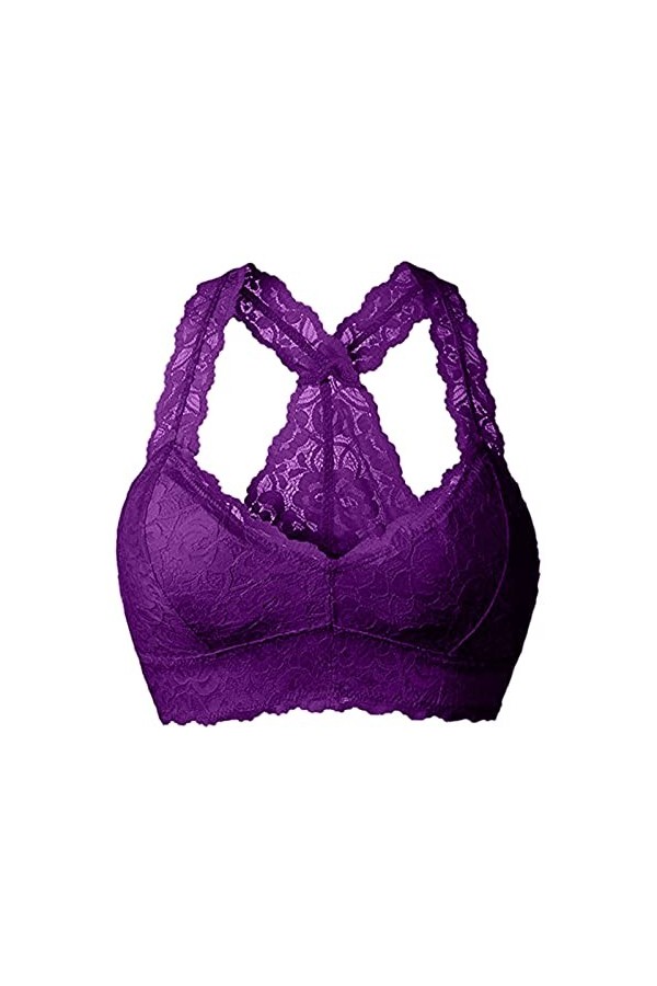 PANPANY Femme Soutien Gorge Bralette en Dentelle sans Armature Femme Push Up Grande Taille Bra Sexy Enveloppe De Poitrine Quo