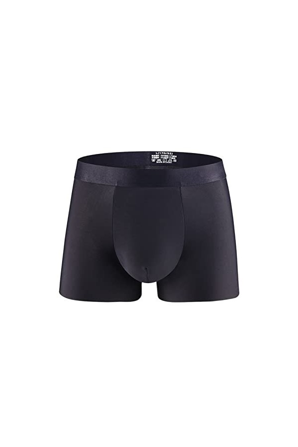 Beokeuioe Short rétro en soie glacée - Doux et respirant - Sous-vêtements pour homme - Boxer de sport - Boxer en microfibre, 