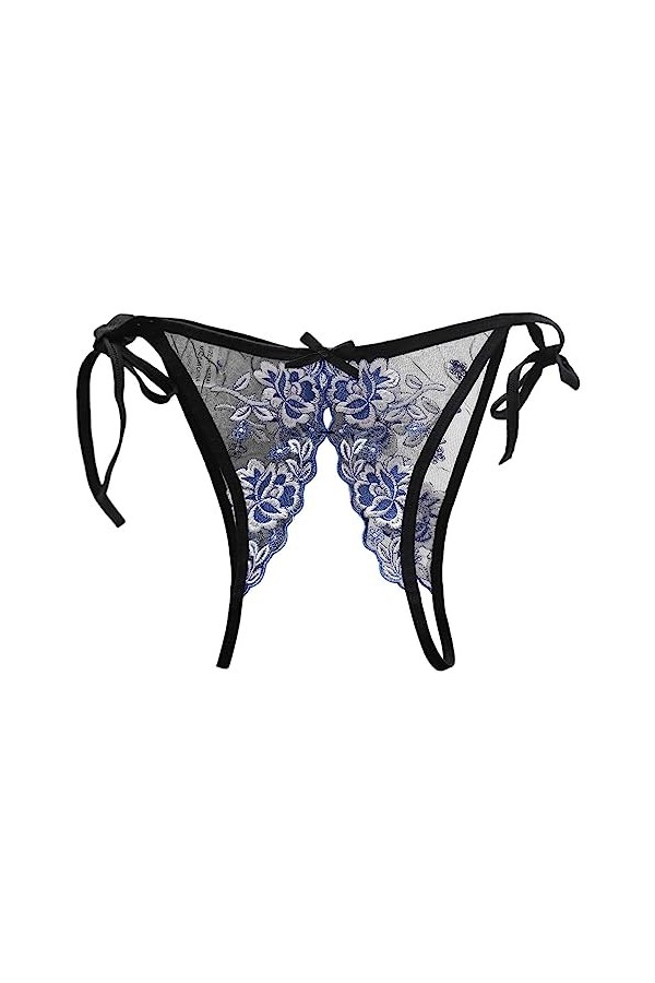 Culotte Femme Taille Haute Culottes de sous-vêtements Sexy Dentelle Coton Confortable Pas Coquine Hot Ouverte A Dentelle Femm