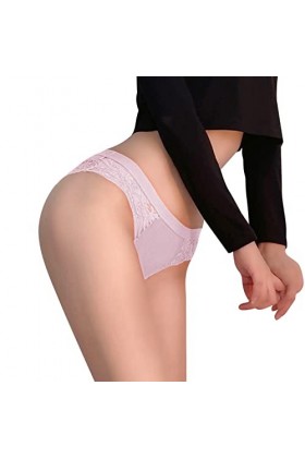 Valentin Coquin Culotte dépissure en Dentelle Transparente pour Femmes Sexy qualité Respirante Creuse en Coton Soutien Gorge