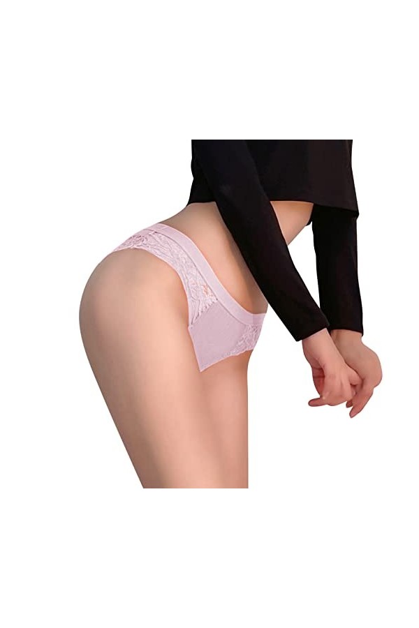 Valentin Coquin Culotte dépissure en Dentelle Transparente pour Femmes Sexy qualité Respirante Creuse en Coton Soutien Gorge