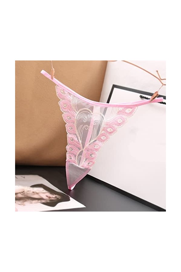 Générique String Femme Sexy Chic Hot Tanga Dentelle Culottes de sous-vêtements String pour Femmes Culottes Sexy Culottes en D