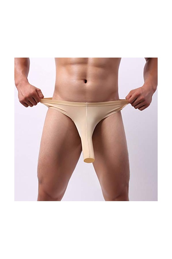 Générique Strings avec Poche PéNis Slip Homme Moulant Stretch Plusieurs-PossibilitéS Micro String Homme Mini Respirantes Ling