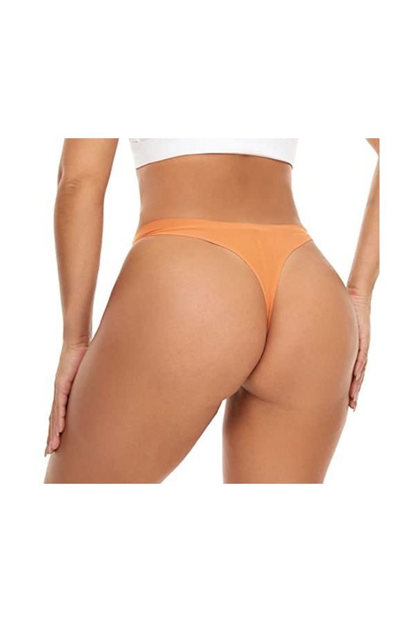 GETOUT Ensemble Chic Tailleur Culotte String sans Couture sous-vêtement String Extensible Respirant pour Femmes String 1 pièc