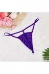 BIISDOST G-String Culottes sous-vêtements Briefs Femmes Strings Lingerie Sexy Lingerie Ensemble Jarretelle Purple, One Size 