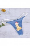 Jiabing Strings G String pour Femmes sadaptent à des Tongs Incroyablement Extensibles en Tissu Doux Beurre Menstruelle Poche