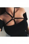 Soutien-gorge séduisant élastique - Cage de soutien-gorge - Soutien-gorge à bretelles - Bustier sexy - Mini jupe pour femme, 