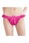 Pack De Culottes pour Femme Femmes Sexy Dentelle Slips évider Culotte Crochet à Lacets Culotte Tongs G String Lingerie sous-v