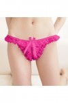 Pack De Culottes pour Femme Femmes Sexy Dentelle Slips évider Culotte Crochet à Lacets Culotte Tongs G String Lingerie sous-v