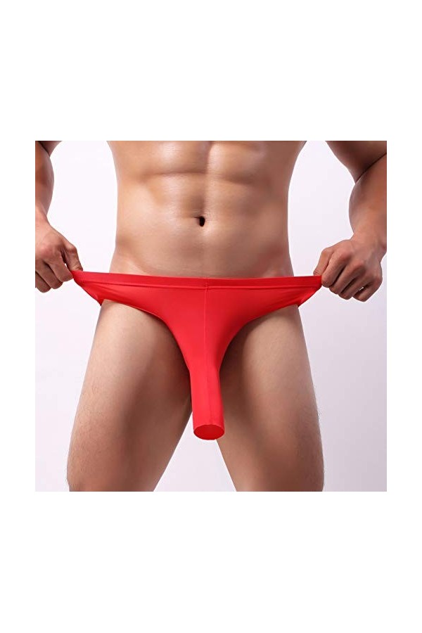 String Poche PéNis String pour Homme Hot éLastique Respectueux De lenvironnement CaleçOn Homme Respirant Lingeries Sexy Homm