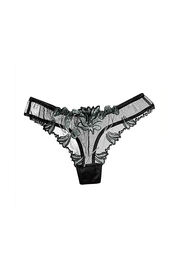 Générique Slip Femme sans Couture Culotte en Dentelle Sexy pour Femmes Couleur Unie Bord en Dentelle Ceinture CroiséE Culotte