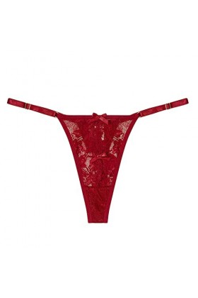 PAIDAXING Culottes grande taille pour femmes 4x-5x - Culotte en dentelle jacquard ajourée sexy taille basse string culotte tr