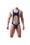 Boxer sexy en maille respirante pour homme, bleu, M