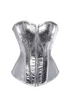 SHANHE Sexy Brillant Faux Cuir Corset Lingerie Bustier Tops Femmes Steampunk Gothique Corset Burlesque Discothèque Costume Pl