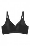Soutien-Gorge de Collecte Sexy sans Anneau en Acier pour Femme Menstruelle Abondant pour Adolescents Black, XXL 