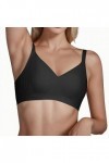 Soutien-Gorge de Collecte Sexy sans Anneau en Acier pour Femme Menstruelle Abondant pour Adolescents Black, XXL 