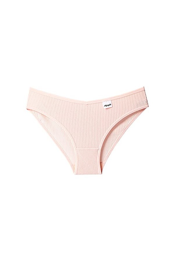 Jiabing Bikini Culottes pour Femmes sous-vêtements strongs Sexy Briefs Culotte de Lingerie Cosplay Sexy Beige, XL 