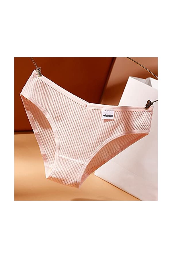 Jiabing Bikini Culottes pour Femmes sous-vêtements strongs Sexy Briefs Culotte de Lingerie Cosplay Sexy Beige, XL 