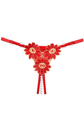 Amazon Deals of The Day Culotte Femme Grande Taille Femmes Sexy Dentelle Slips évider Culotte Crochet à Lacets Culotte Tongs 