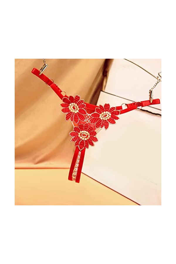 Amazon Deals of The Day Culotte Femme Grande Taille Femmes Sexy Dentelle Slips évider Culotte Crochet à Lacets Culotte Tongs 