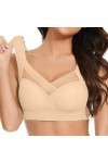 HANXIULIN Soutien-gorge sans bonnets souples - Bustier Fit avec soutien-gorge à armatures légèrement rembourré avec soutien-g