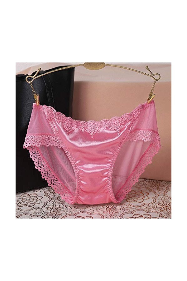 PANPANY Culottes pour Femme Dentelle sous Vetements Tanga Taille Basse sans Couture Sexy Femme Multicolore Soutien-Gorge Conf