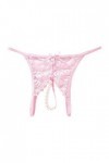 Culotte Télécommandée pour Femme Femmes Perle Massage Sexy Femme Ouvert Entrejambe Dentelle Transparent String Culotte Culott