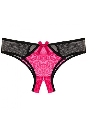 Jiabing Bas de Taille Briefs sous-vêtements Entrejambe Ouverte Culotte Sexy Culotte en Dentelle Femmes sous-vêtements Body Li