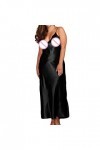 liaddkv Sous-vêtements sexy robe de soirée douillette poupée bébé robe longue pour femme longue soie dentelle peignoir linger