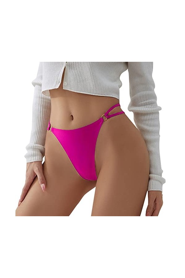 Menstruelle Lavable Taille Haute Sexy Coton Entrejambe Culotte Femmes Grande Taille Sangle Amour Anneau Boucle sans Glace Soi