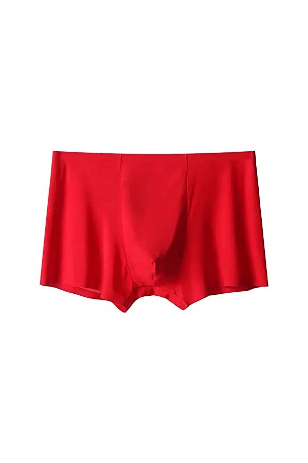 Ensemble de sous-vêtements pour homme - Sous-vêtements en coton doux et confortable, rouge, L