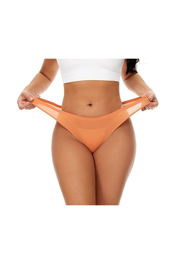 GETOUT Ensemble Chic Tailleur Culotte String sans Couture sous-vêtement String Extensible Respirant pour Femmes String 1 pièc