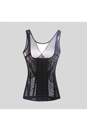 Gsheocm Sous-vêtements de sport pour femme - Forme creuse - Pour femme - Avec ShapeWare - Pour femme, Noir , XL