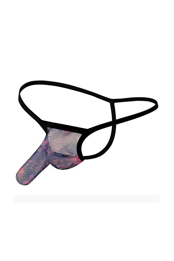 String Poche PéNis Slip Homme Sexy Moulant Elastique Plusieurs-PossibilitéS String Homme Sexy Hot Respirable Lingerie Hommes 